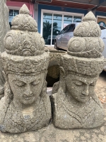 Shiva rare stone  heads. 