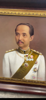 Rama 5 King of Thailand oil painting 