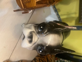 Ceramic Japanese Boston terrier 